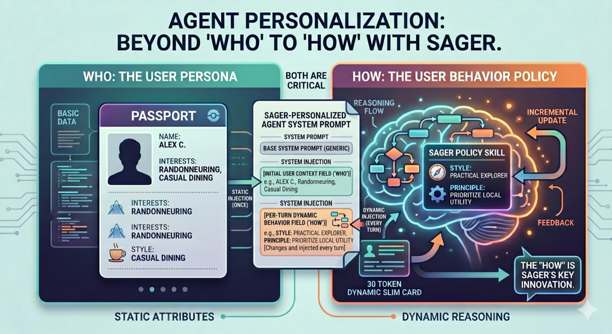 Personalization on user behavior, not only users interests